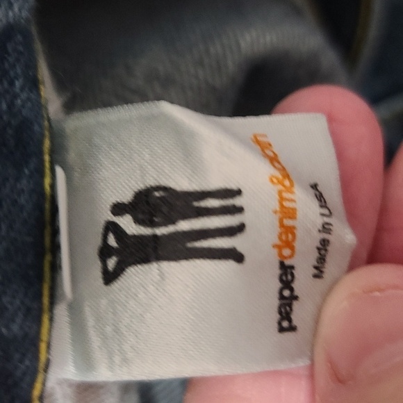 Paper & Denim Mens Jeans Button Fly Size 38 GUC - Picture 10 of 10